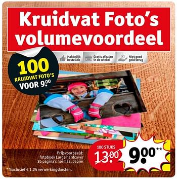 Aanbiedingen Kruidvat foto`s volumevoordeel - Huismerk - Kruidvat - Geldig van 10/01/2017 tot 22/01/2017 bij Kruidvat