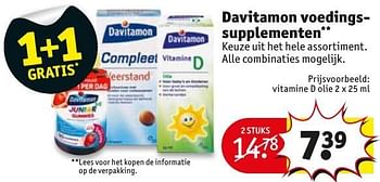 Aanbiedingen Davitamon voedingssupplementen - Davitamon - Geldig van 10/01/2017 tot 22/01/2017 bij Kruidvat
