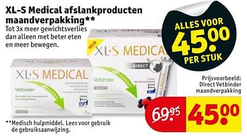Aanbiedingen Xl-s medical afslankproducten maandverpakking - XL-S Medical - Geldig van 10/01/2017 tot 22/01/2017 bij Kruidvat