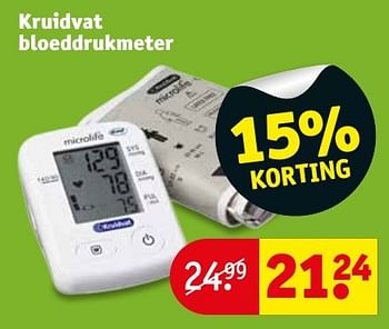 Aanbiedingen Kruidvat bloeddrukmeter - Huismerk - Kruidvat - Geldig van 10/01/2017 tot 22/01/2017 bij Kruidvat
