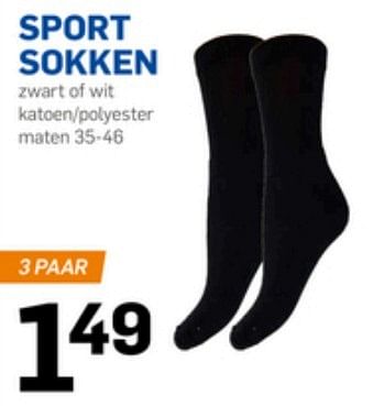 Aanbiedingen Sport sokken - Huismerk - Action - Geldig van 11/01/2017 tot 17/01/2017 bij Action