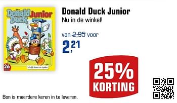 Aanbiedingen Donald duck junior - Huismerk - Primera - Geldig van 08/01/2017 tot 22/01/2017 bij Primera