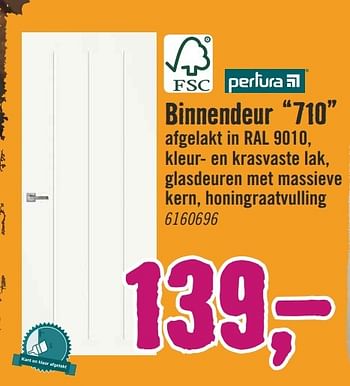 Aanbiedingen Binnendeur 710 - Pertura - Geldig van 09/01/2017 tot 22/01/2017 bij Hornbach