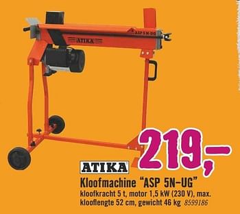 Aanbiedingen Atika kloofmachine asp 5n-ug - Atika - Geldig van 09/01/2017 tot 22/01/2017 bij Hornbach