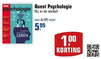 Aanbiedingen Quest psychologie - Huismerk - Primera - Geldig van 08/01/2017 tot 22/01/2017 bij Primera