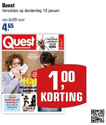 Aanbiedingen Quest - Huismerk - Primera - Geldig van 08/01/2017 tot 22/01/2017 bij Primera