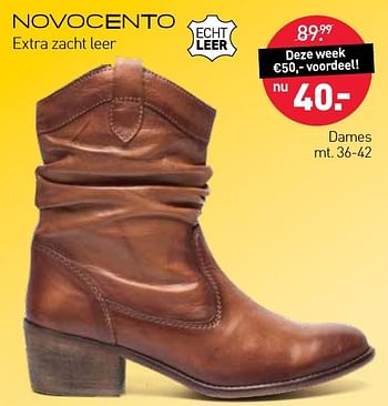 Aanbiedingen Dameslaarzen - Novocento - Geldig van 08/01/2017 tot 22/01/2017 bij Scapino