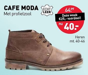 Aanbiedingen Herenschoenen - Cafe Moda - Geldig van 08/01/2017 tot 22/01/2017 bij Scapino