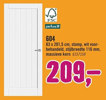 Aanbiedingen Binnendeuren 604 - Pertura - Geldig van 09/01/2017 tot 22/01/2017 bij Hornbach