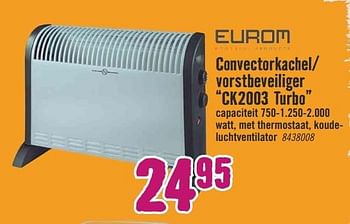 Aanbiedingen Eurom convectorkachel- vorstbeveiliger ck2003 turbo - Eurom - Geldig van 09/01/2017 tot 22/01/2017 bij Hornbach