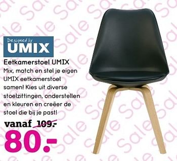 Aanbiedingen Eetkamerstoel umix - Umix - Geldig van 09/01/2017 tot 22/01/2017 bij Leen Bakker