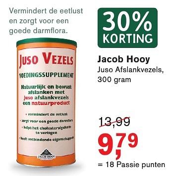 Aanbiedingen Jacob hooy juso afslankvezels - Jacob Hooy - Geldig van 09/01/2017 tot 22/01/2017 bij Holland & Barrett
