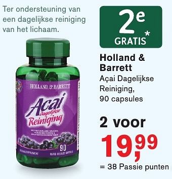 Aanbiedingen Holland + barrett açai dagelijkse reiniging - Huismerk - Essenza - Geldig van 09/01/2017 tot 22/01/2017 bij Holland & Barrett