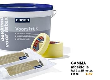 Aanbiedingen Gamma afdekfolie - Huismerk - Gamma - Geldig van 09/01/2017 tot 22/01/2017 bij Gamma