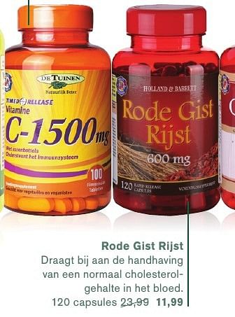 Aanbiedingen Rode gist rijst - Huismerk - Essenza - Geldig van 09/01/2017 tot 22/01/2017 bij Holland & Barrett