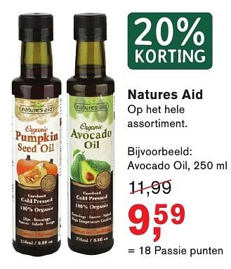 Aanbiedingen Natures aid avocado oil - Natures Aid - Geldig van 09/01/2017 tot 22/01/2017 bij Holland & Barrett