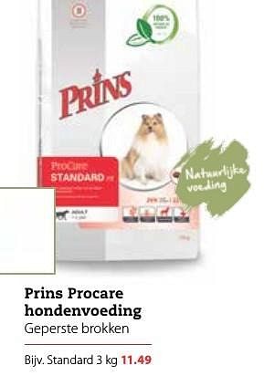 Aanbiedingen Prins procare hondenvoeding - Prins - Geldig van 09/01/2017 tot 22/01/2017 bij Pets Place