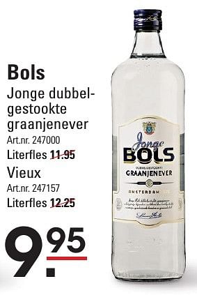 Aanbiedingen Bols jonge dubbelgestookte graanjenever - Bols - Geldig van 05/01/2017 tot 23/01/2017 bij Sligro