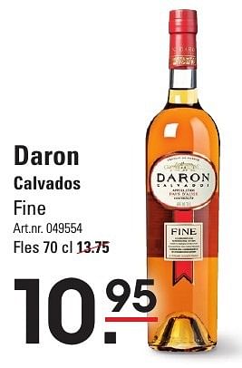 Aanbiedingen Daron calvados - Calvados - Geldig van 05/01/2017 tot 23/01/2017 bij Sligro