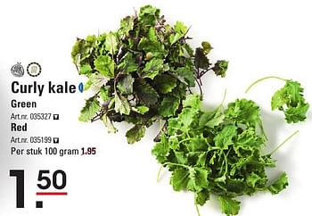 Aanbiedingen Curly kale green - Huismerk - Sligro - Geldig van 05/01/2017 tot 23/01/2017 bij Sligro