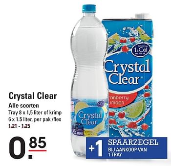 Aanbiedingen Crystal clear - Crystal Clear - Geldig van 05/01/2017 tot 23/01/2017 bij Sligro