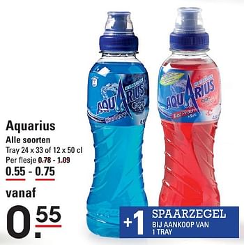 Aanbiedingen Aquarius alle soorten - Aquarius - Geldig van 05/01/2017 tot 23/01/2017 bij Sligro