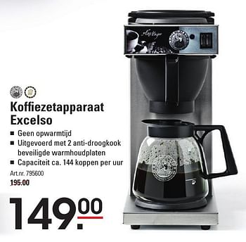 Aanbiedingen Koffiezetapparaat excelso - Alex Meijer - Geldig van 05/01/2017 tot 23/01/2017 bij Sligro