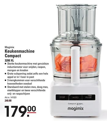 Aanbiedingen Magimix keukenmachine compact 3200 xl - Magimix - Geldig van 05/01/2017 tot 23/01/2017 bij Sligro