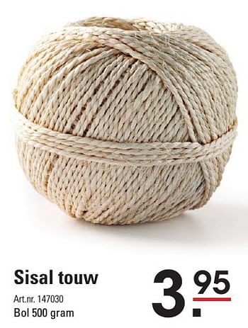 Aanbiedingen Sisal touw - Huismerk - Sligro - Geldig van 05/01/2017 tot 23/01/2017 bij Sligro
