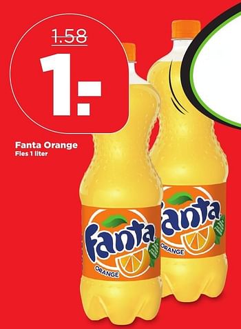 Aanbiedingen Fanta orange - Fanta - Geldig van 15/01/2017 tot 21/01/2017 bij Plus