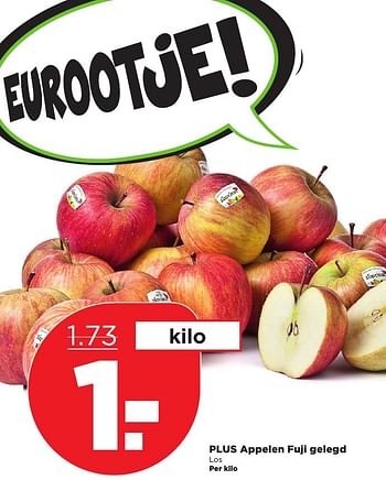 Aanbiedingen Plus appelen fuji gelegd - Huismerk - Plus - Geldig van 15/01/2017 tot 21/01/2017 bij Plus