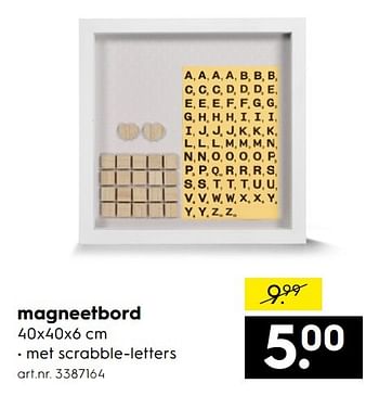 Aanbiedingen Magneetbord - Huismerk - Blokker - Geldig van 15/01/2017 tot 21/01/2017 bij Blokker