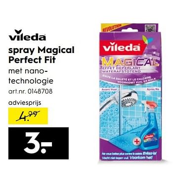 Aanbiedingen Spray magical perfect fit - Vileda - Geldig van 15/01/2017 tot 21/01/2017 bij Blokker