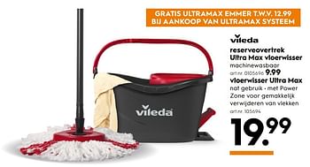 Aanbiedingen Vloerwisser ultra max - Vileda - Geldig van 15/01/2017 tot 21/01/2017 bij Blokker