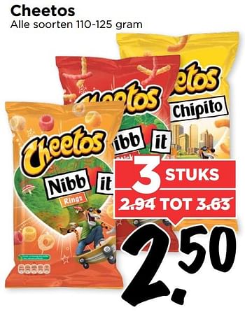 Aanbiedingen Cheetos - Cheetos  - Geldig van 15/01/2017 tot 21/01/2017 bij Vomar