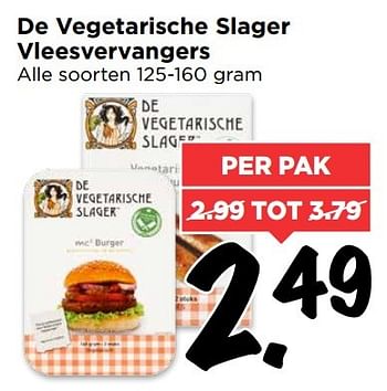 Aanbiedingen De vegetarische slager vleesvervangers - De Vegetarische Slager - Geldig van 15/01/2017 tot 21/01/2017 bij Vomar