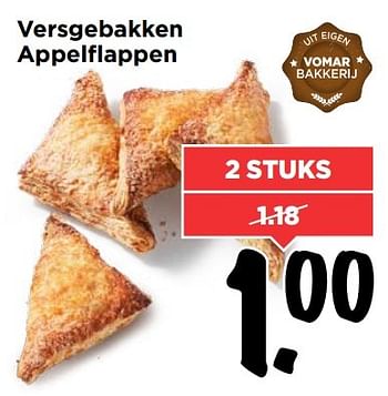 Aanbiedingen Versgebakken appelflappen - Huismerk Vomar - Geldig van 15/01/2017 tot 21/01/2017 bij Vomar