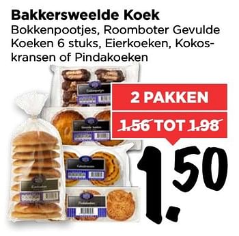 Aanbiedingen Bakkersweelde koek - Bakkersweelde - Geldig van 15/01/2017 tot 21/01/2017 bij Vomar