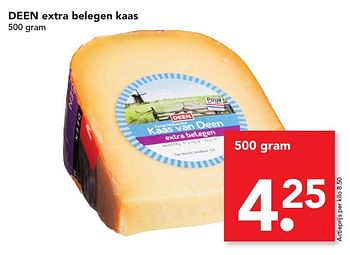 Aanbiedingen Deen extra belegen kaas - Huismerk deen supermarkt - Geldig van 15/01/2017 tot 21/01/2017 bij Deen Supermarkten