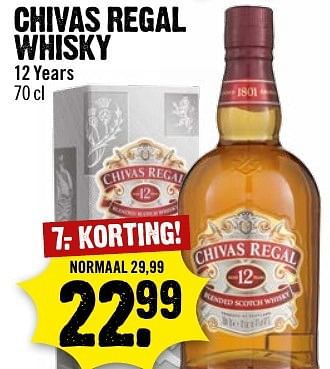 Aanbiedingen Chivas regal whisky - Chivas Regal - Geldig van 15/01/2017 tot 21/01/2017 bij Dirk III