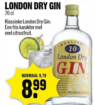 Aanbiedingen London dry gin - London Dry - Geldig van 15/01/2017 tot 21/01/2017 bij Dirk III