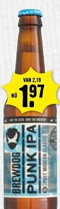 Aanbiedingen Punk ipa - Brewdog - Geldig van 15/01/2017 tot 21/01/2017 bij Dirk III