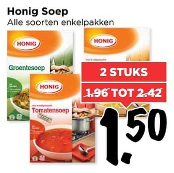 Aanbiedingen Honig soep - Honig - Geldig van 15/01/2017 tot 21/01/2017 bij Vomar