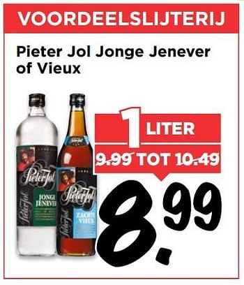 Aanbiedingen Pieter jol jonge jenever of vieux - Pieter Jol  - Geldig van 15/01/2017 tot 21/01/2017 bij Vomar