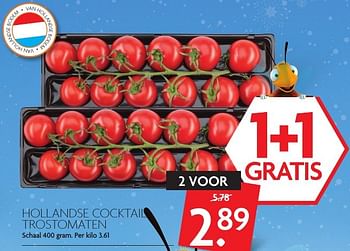 Aanbiedingen Hollandse cocktail trostomaten - Huismerk - Deka Markt - Geldig van 15/01/2017 tot 21/01/2017 bij Deka Markt