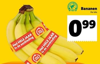 Aanbiedingen Bananen - Huismerk - Jumbo Supermarkten - Geldig van 01/01/2017 tot 31/01/2017 bij Jumbo Supermarkten