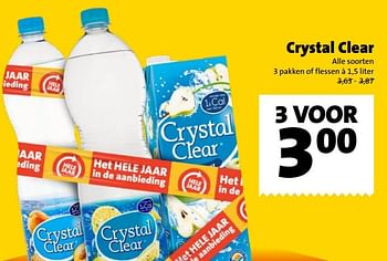 Aanbiedingen Crystal clear - Crystal - Geldig van 01/01/2017 tot 31/01/2017 bij Jumbo Supermarkten