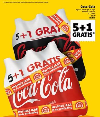 Aanbiedingen Coca-cola regular, zero sugar of light - Coca Cola - Geldig van 01/01/2017 tot 31/01/2017 bij Jumbo Supermarkten