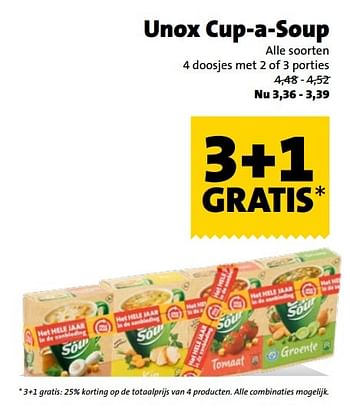 Aanbiedingen Unox cup-a-soup - Unox - Geldig van 01/01/2017 tot 31/01/2017 bij Jumbo Supermarkten