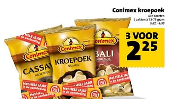 Aanbiedingen Conimex kroepoek - Conimex - Geldig van 01/01/2017 tot 31/01/2017 bij Jumbo Supermarkten